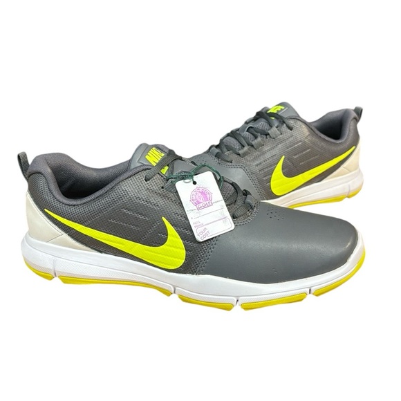 Nike Explorer CTRL #704694-009 Dark Grey/Volt/White Men's Golf Shoes Size 9 New - Picture 4 of 13